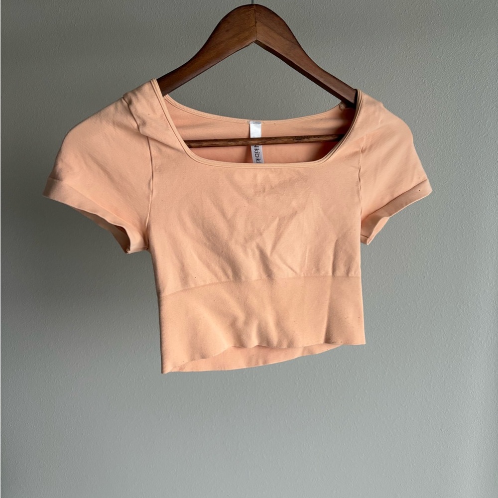 Peach Crop Top